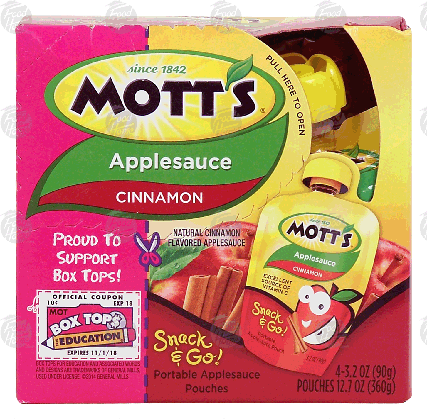 Mott's Snack & Go! cinnamon applesauce, 4-pouches Full-Size Picture